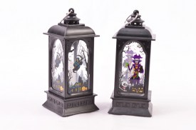 Farol antiguo decorado con velita calida HALLOWEEN (1).jpg